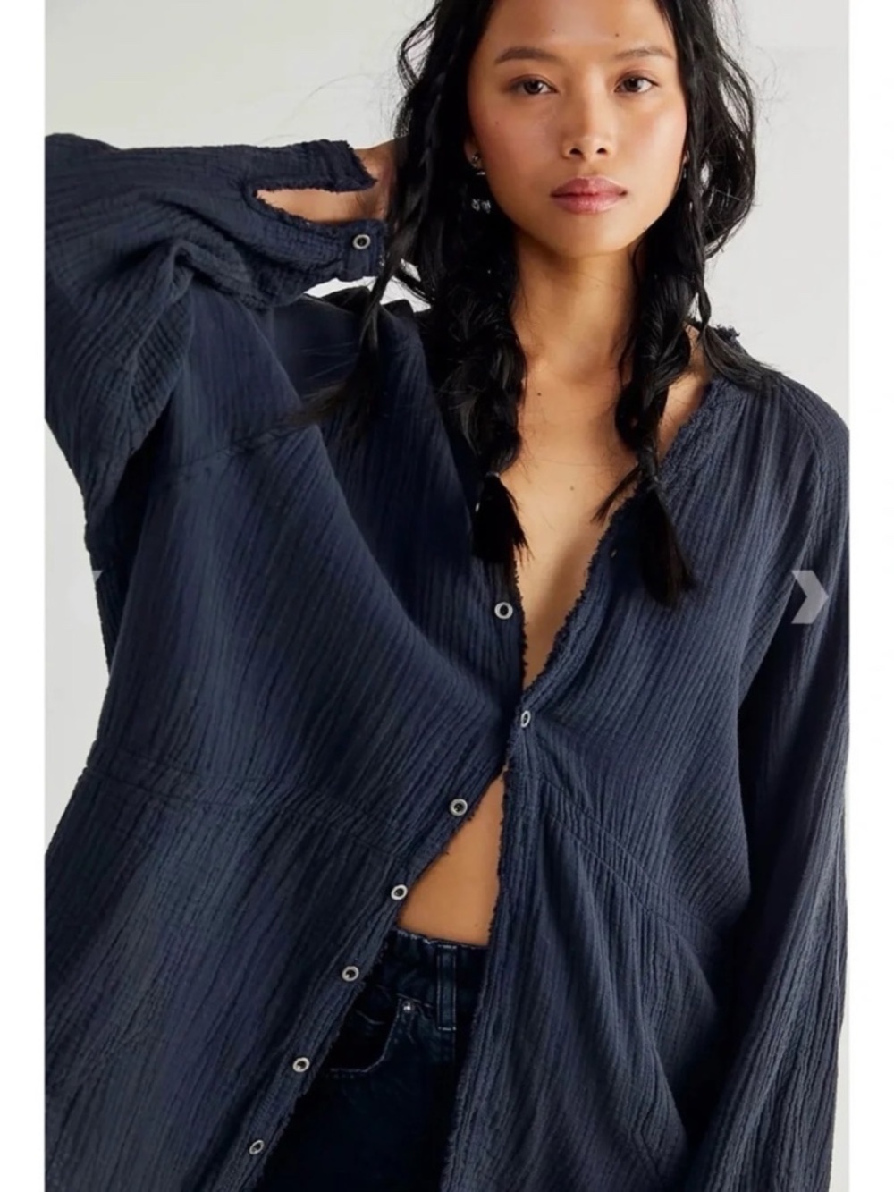 Free People Summer Daydream NAVY SZ S